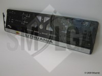 Lithuania silver background